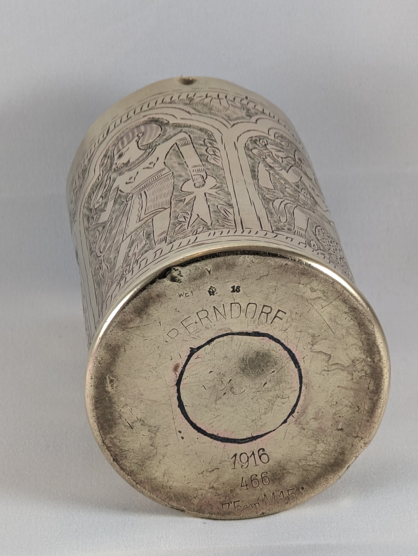 Trench Art Pair of WW1 7.5mm Brass Cases