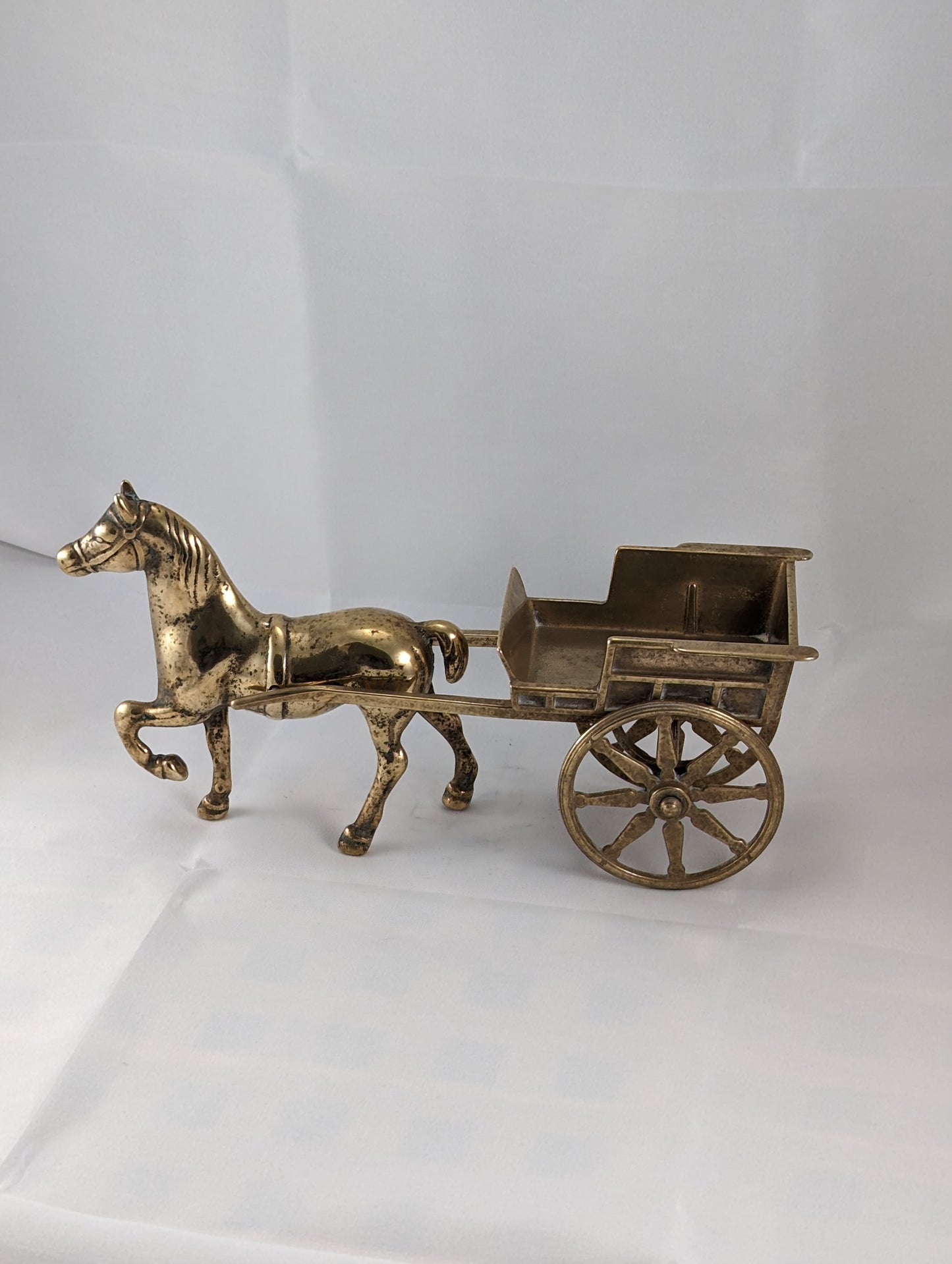 Brass Horse and Cart