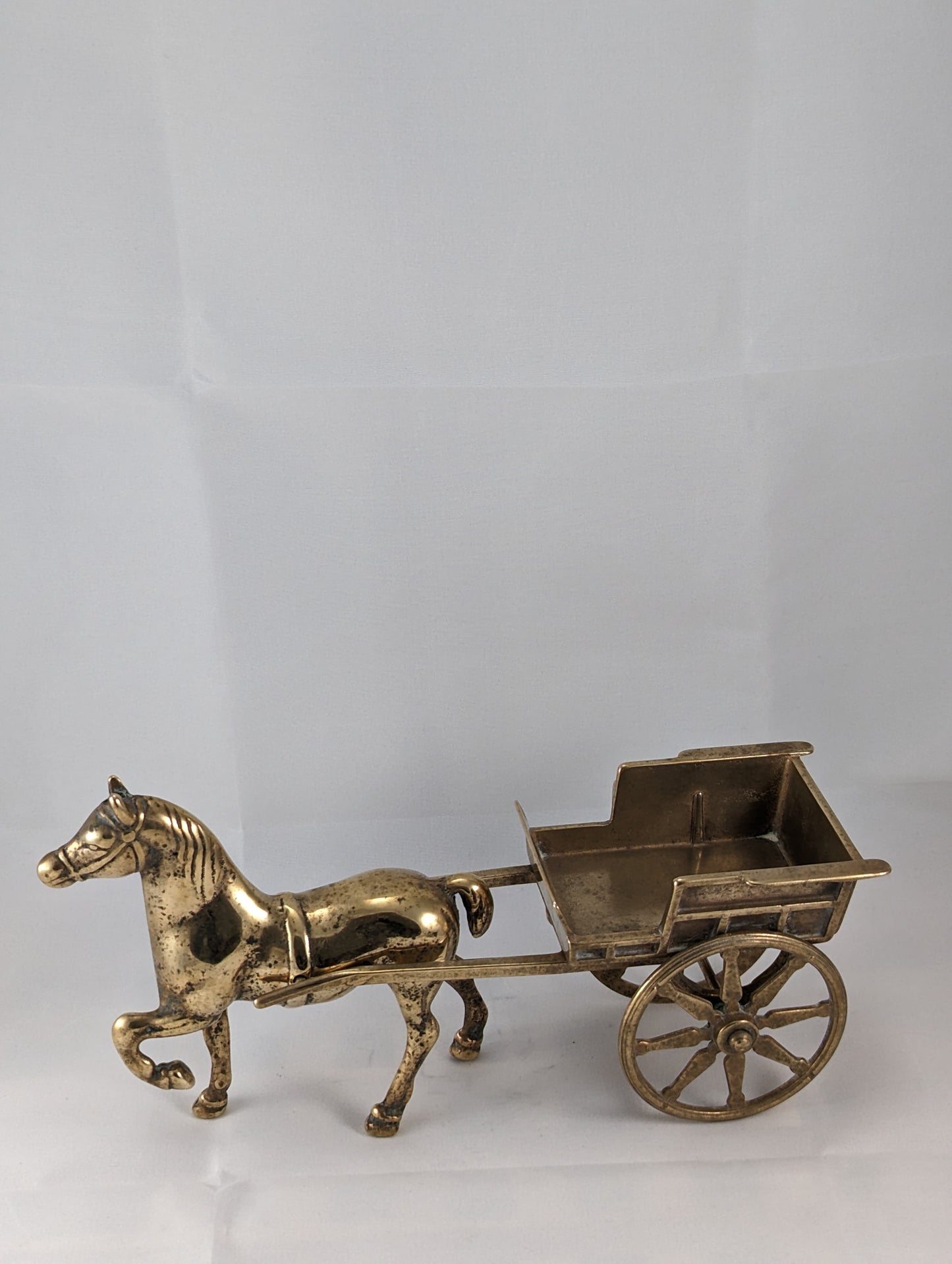 Brass Horse and Cart