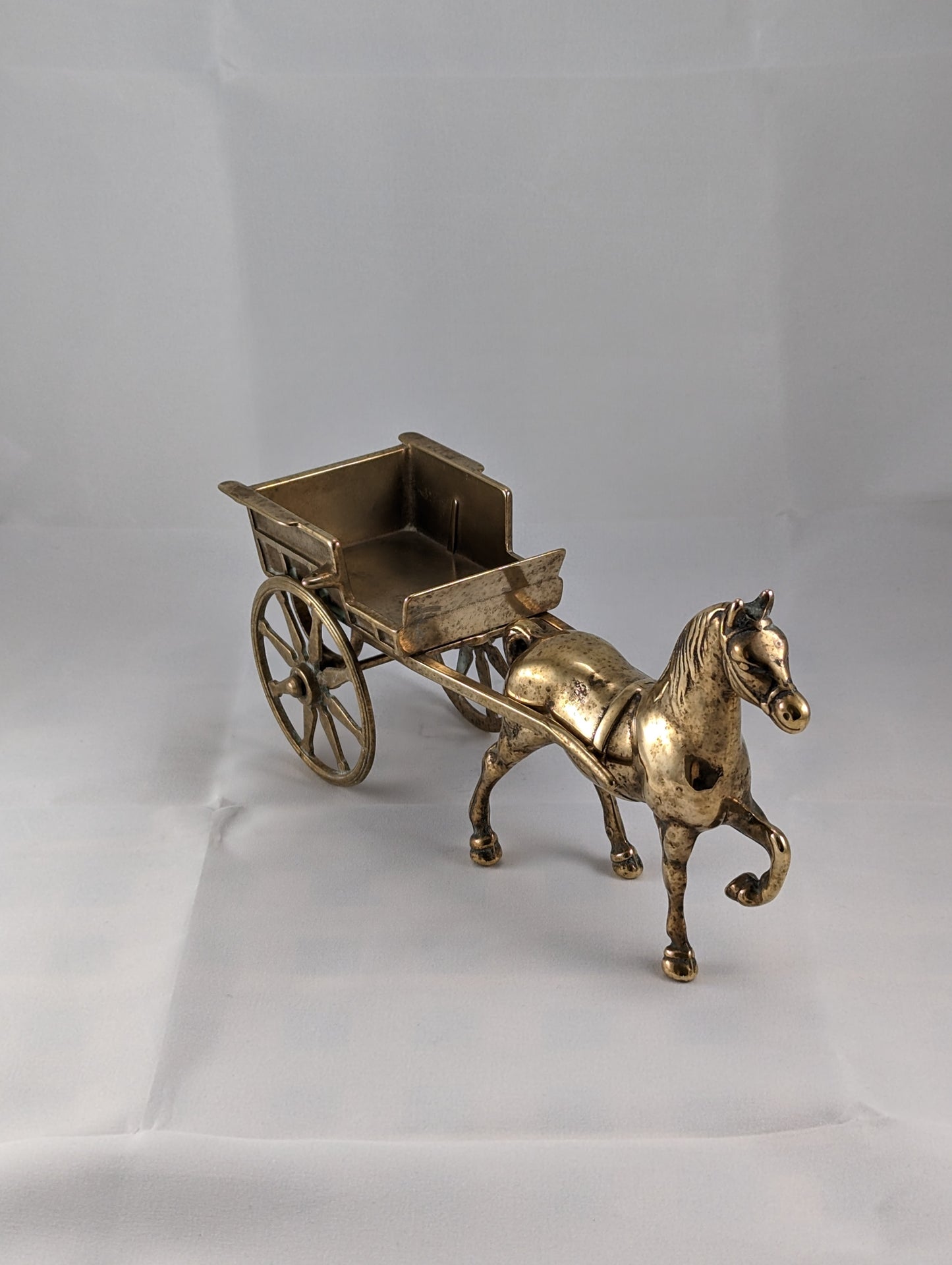 Brass Horse and Cart