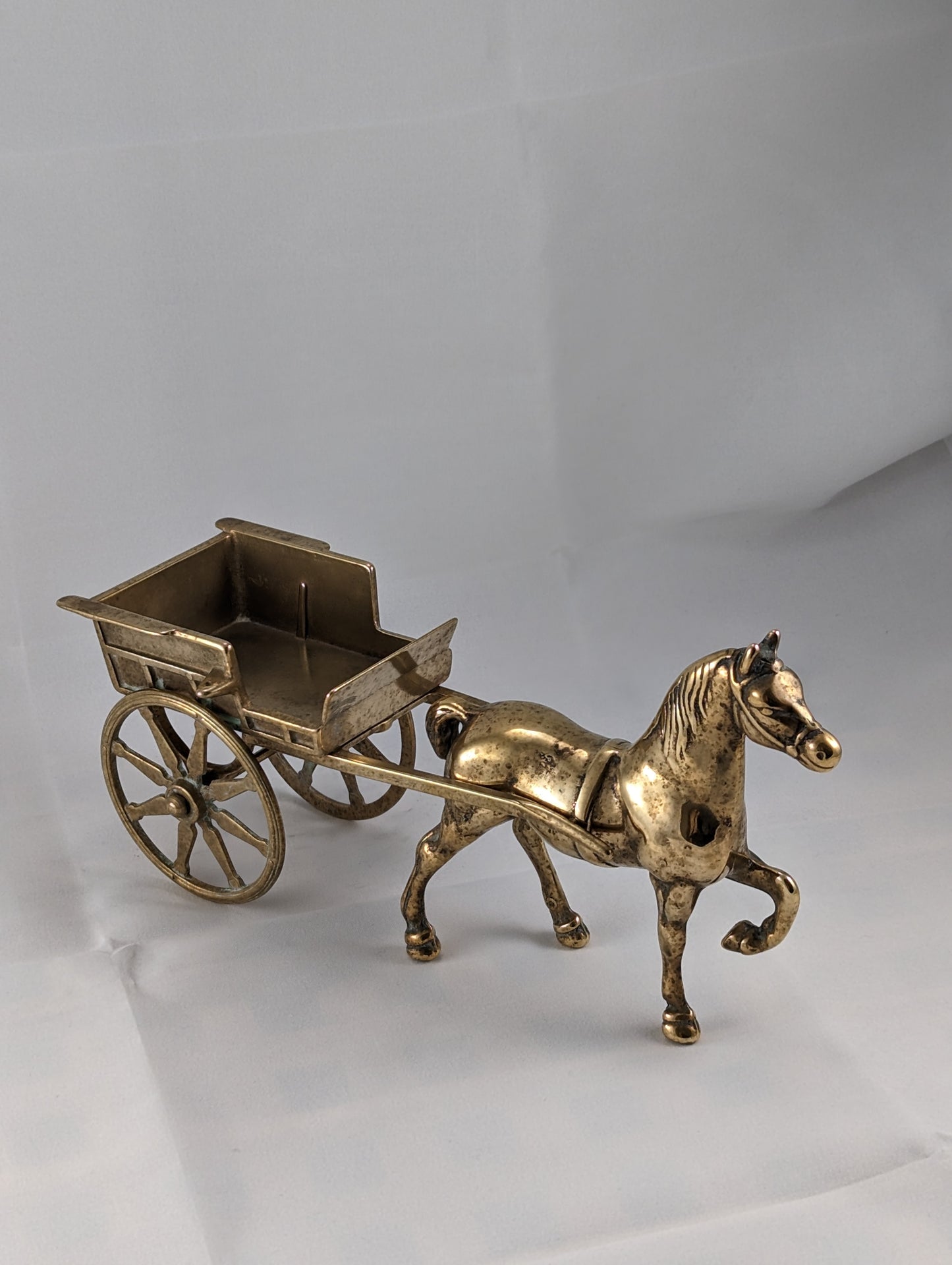 Brass Horse and Cart