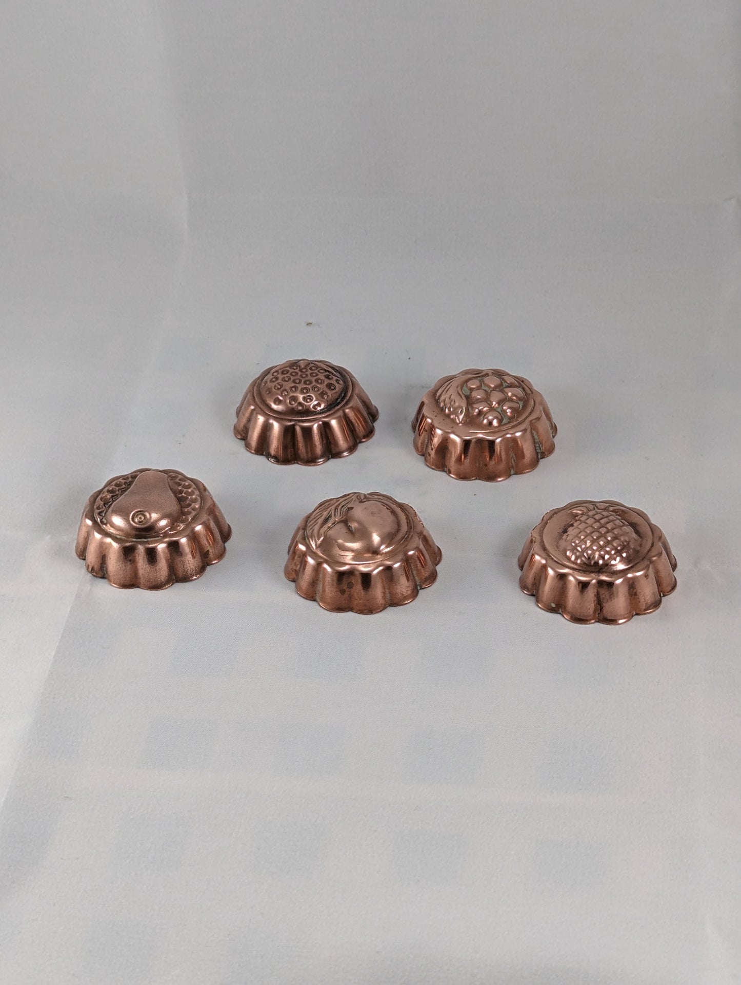 Copper Vintage Jelly Molds
