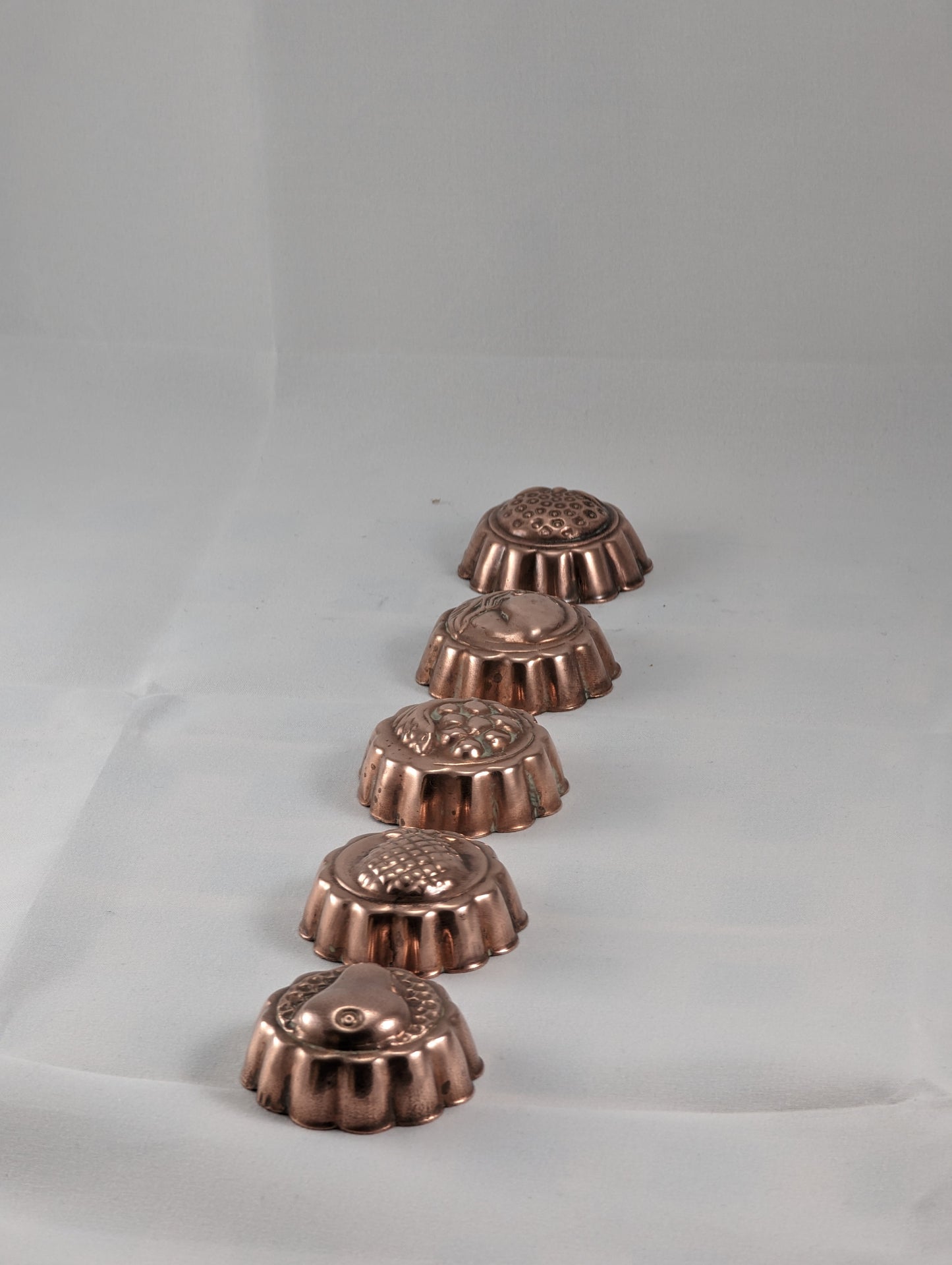 Copper Vintage Jelly Molds