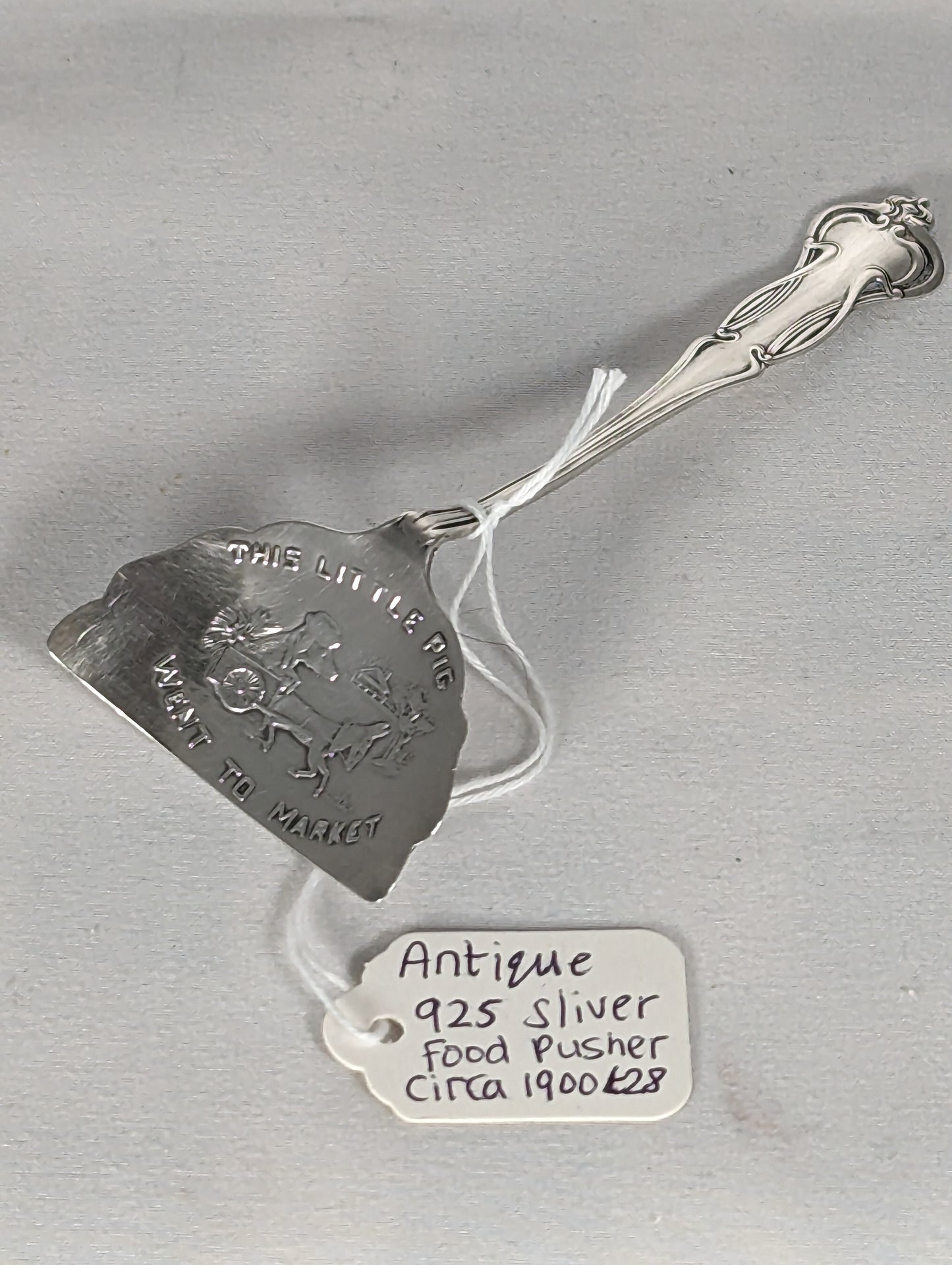 Sterling Silver Food Pusher