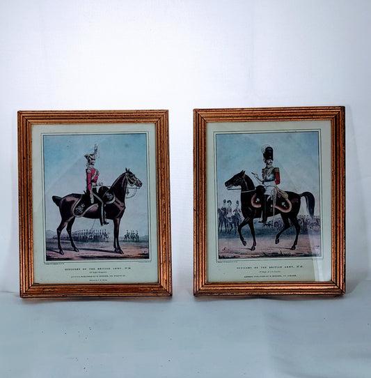 Officer On Horseback 2 x Military Prints