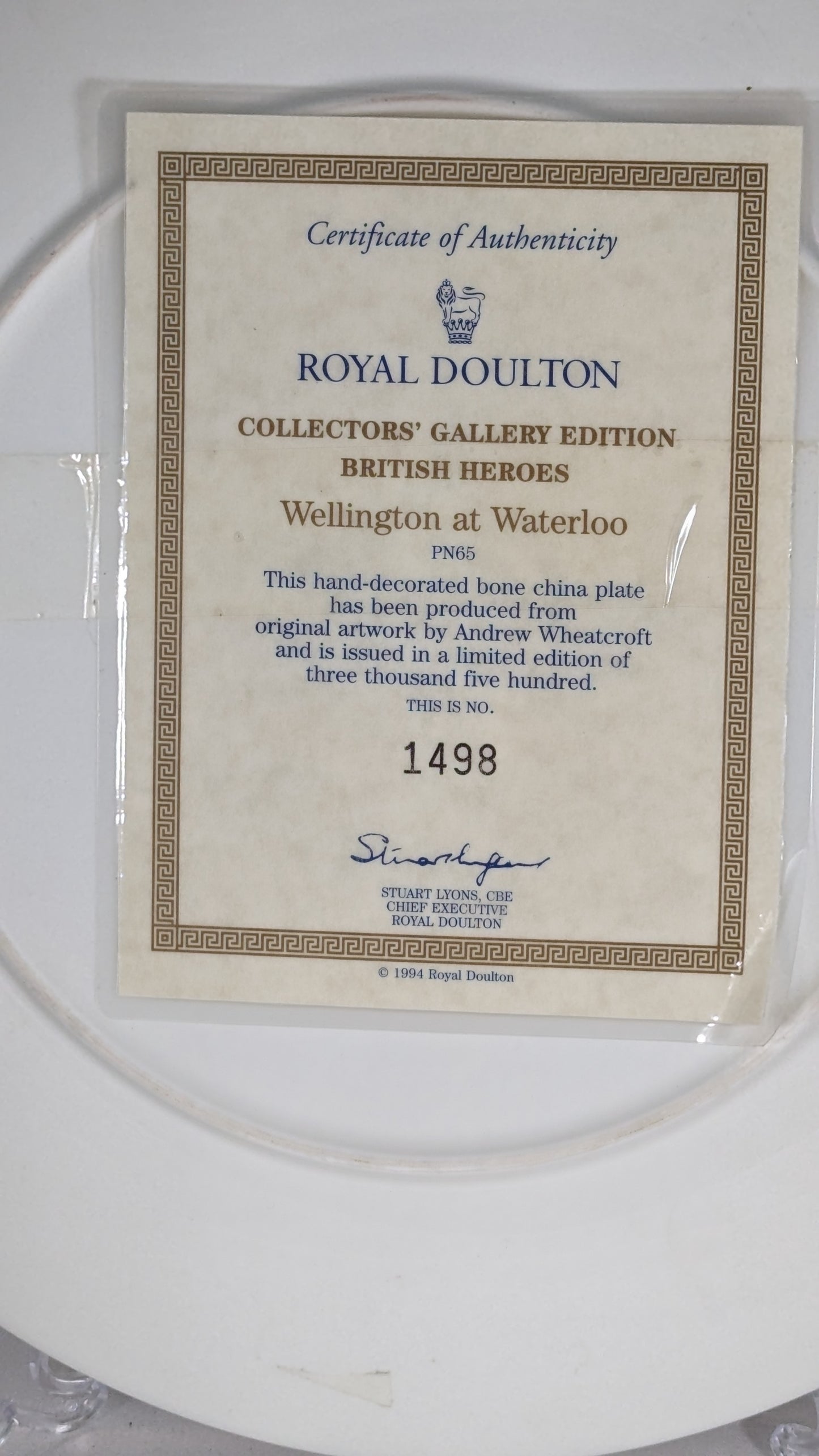 Royal Doulton "Wellington at Waterloo" (unboxed)