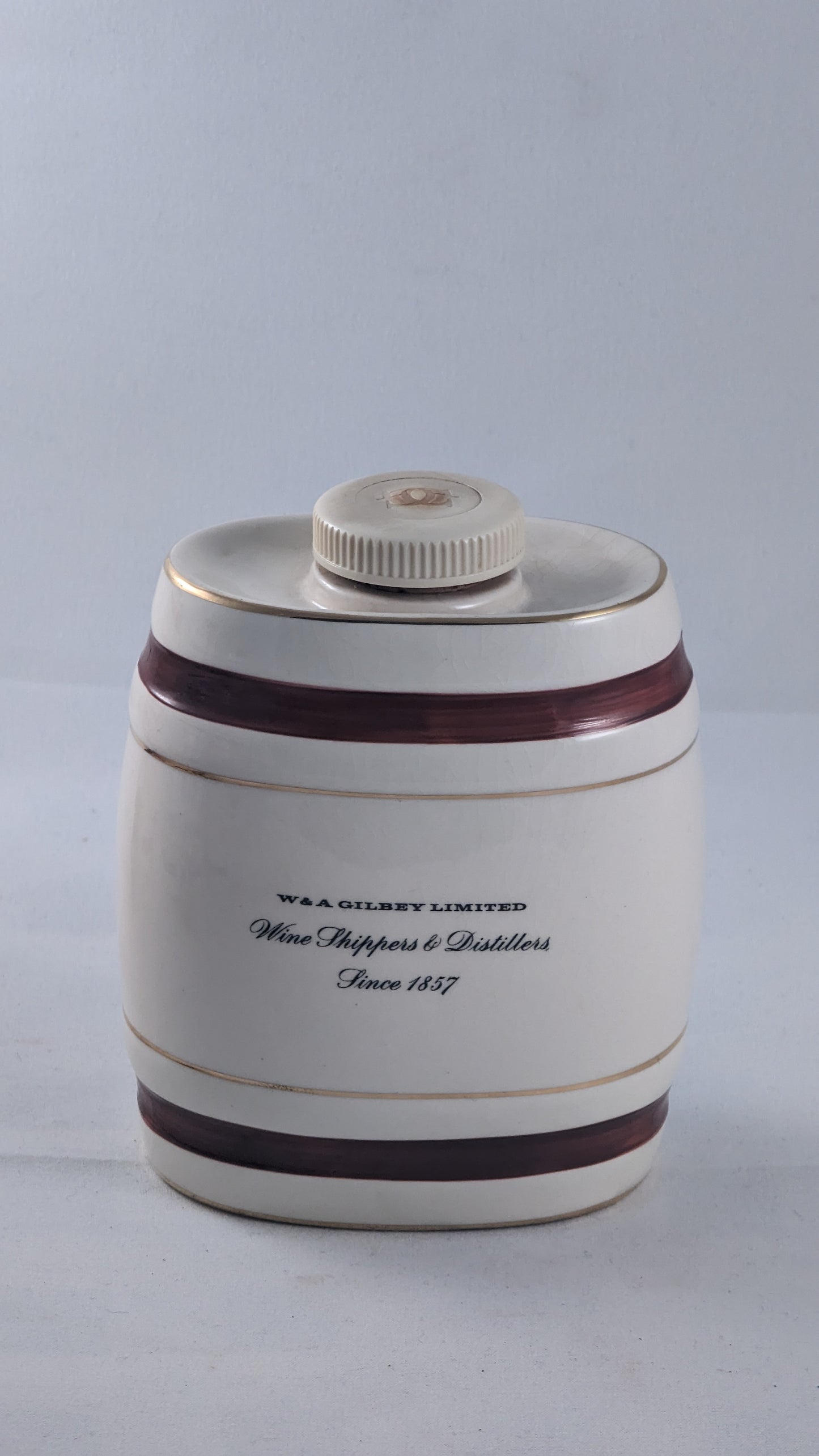 Vintage Wade Royal Victoria Ceramic Barrel Decanters x 5