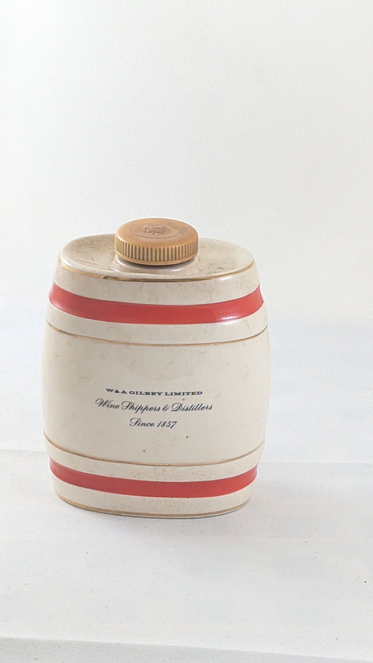 Vintage Wade Royal Victoria Ceramic Barrel Scotch Decanter