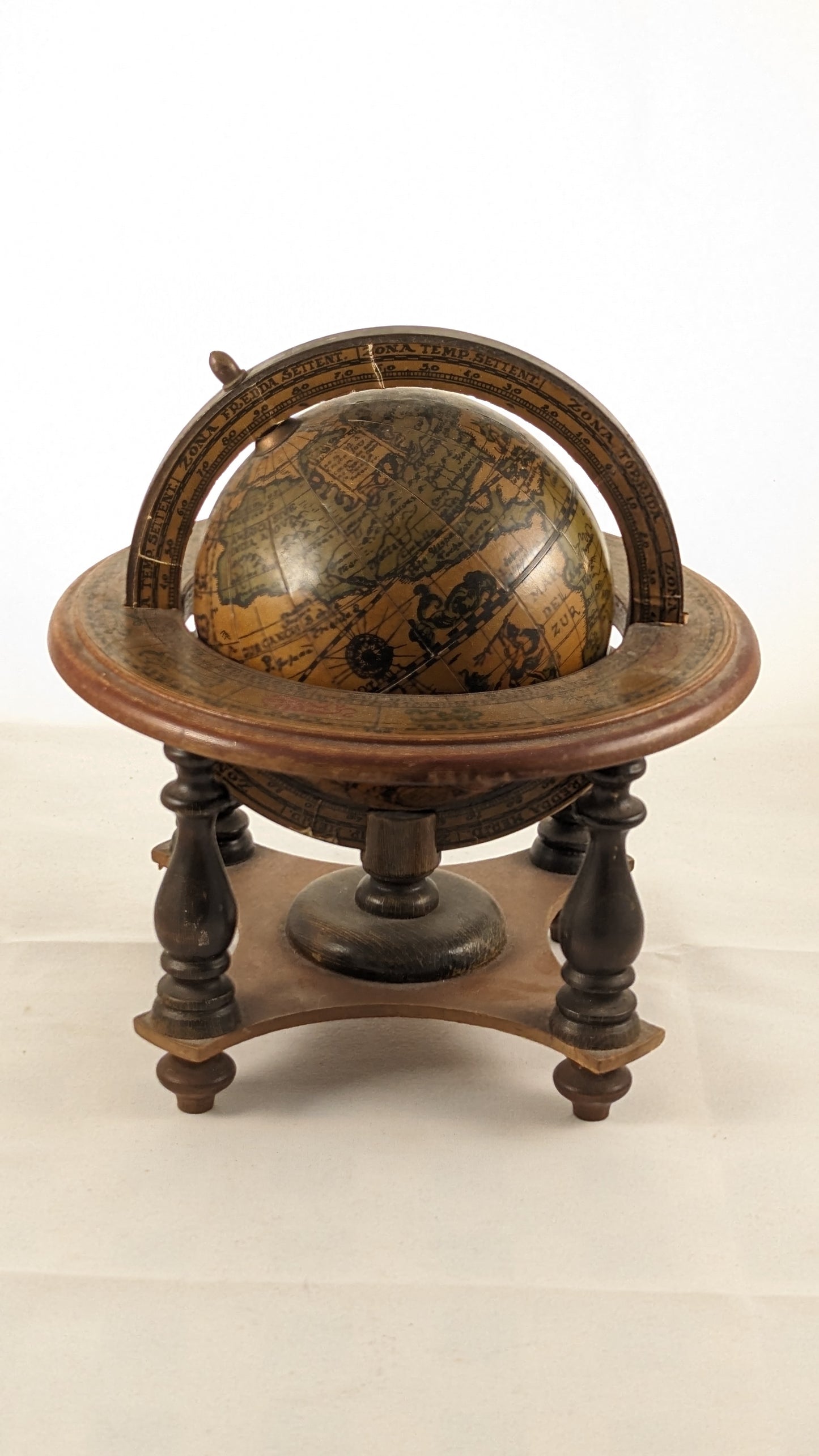 Vintage World Globe Astrology + Zodiac