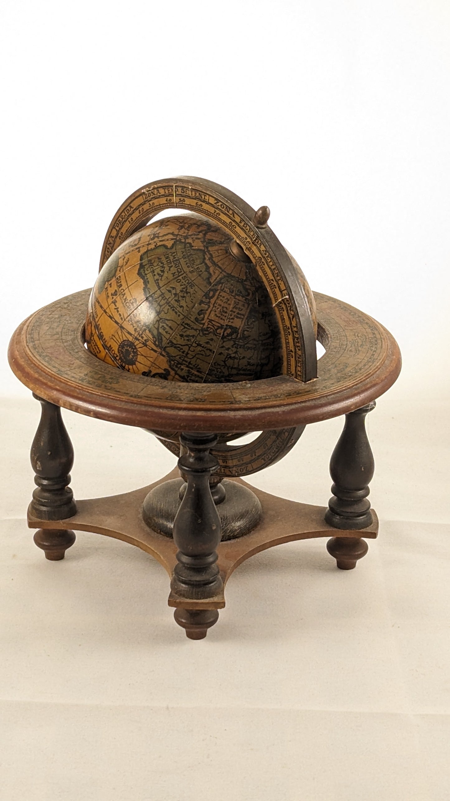 Vintage World Globe Astrology + Zodiac