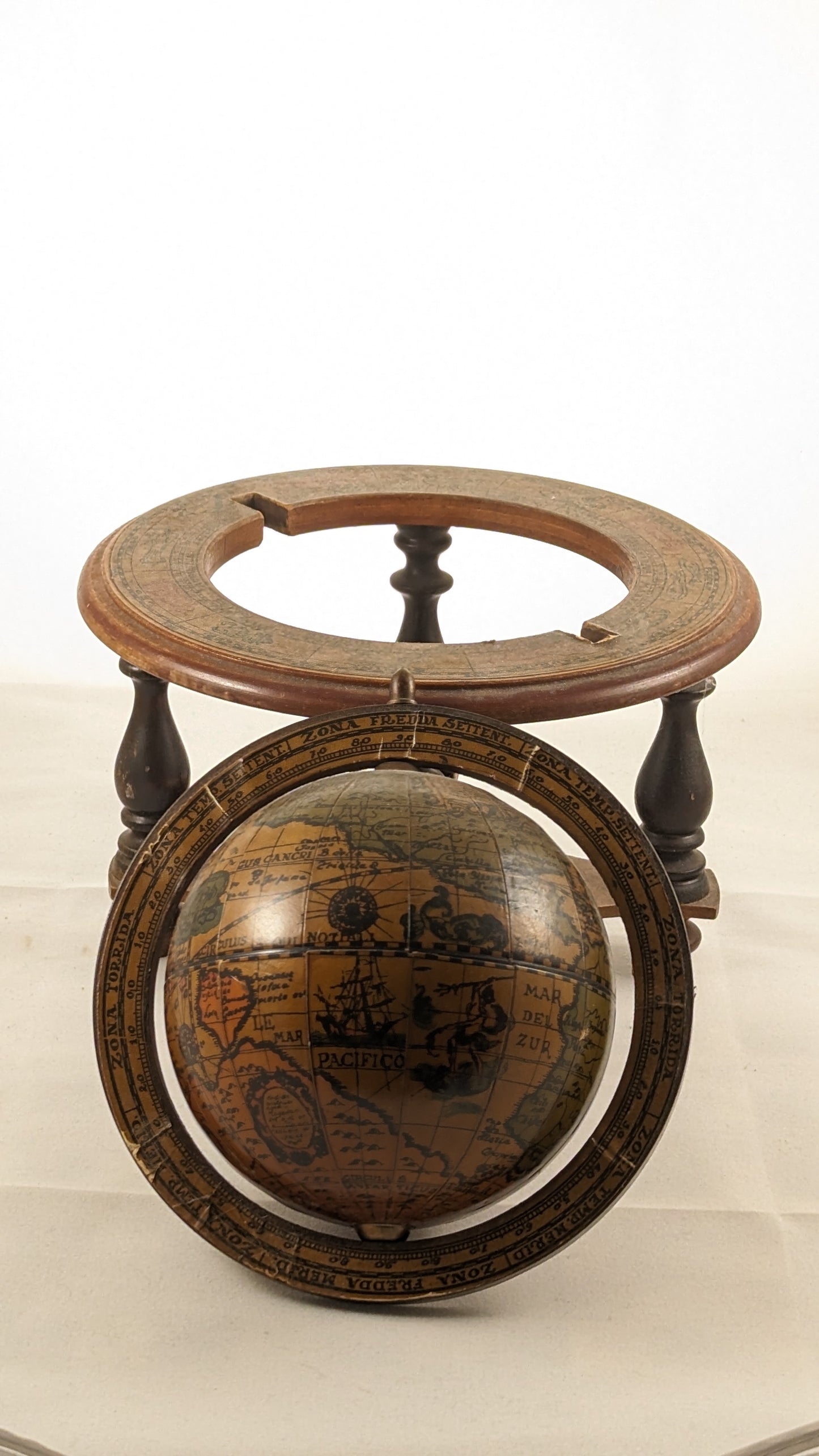 Vintage World Globe Astrology + Zodiac