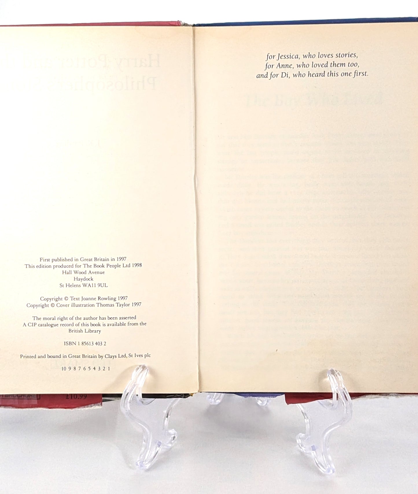 Harry Potter and the Philosopher's Stone First Edition First Print