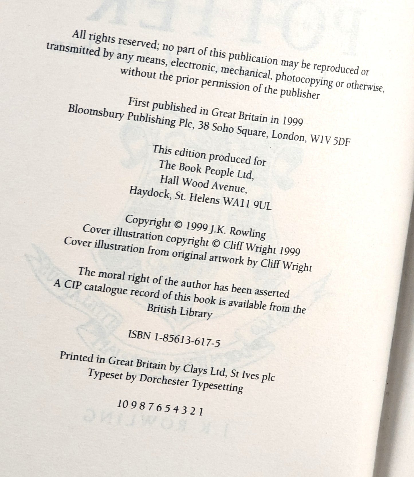 Harry Potter and the Prisoner of Azkaban First Edition First Print