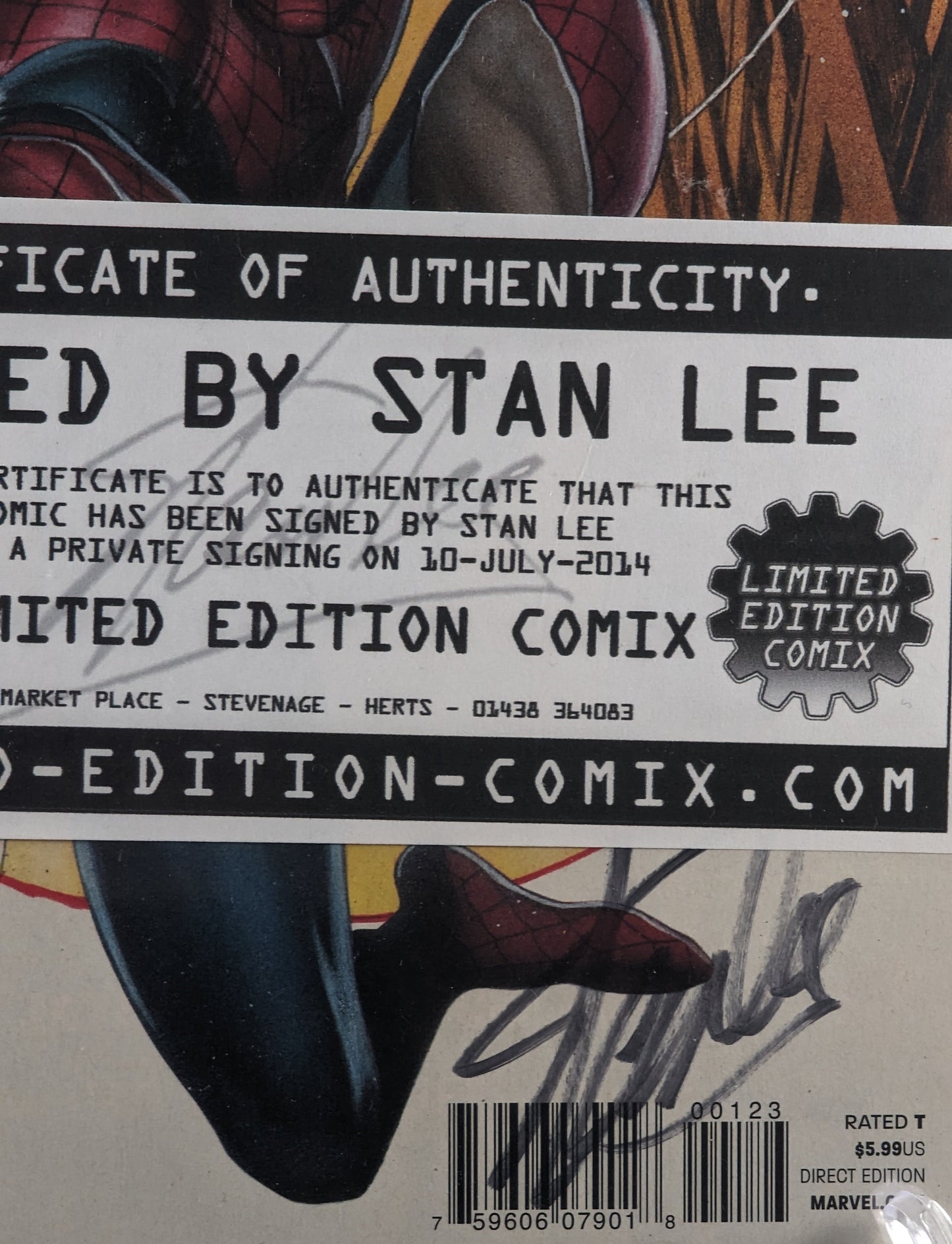The Amazing Spider Man Issue 1 (Variant Edition) Signed by Stan Lee with COA