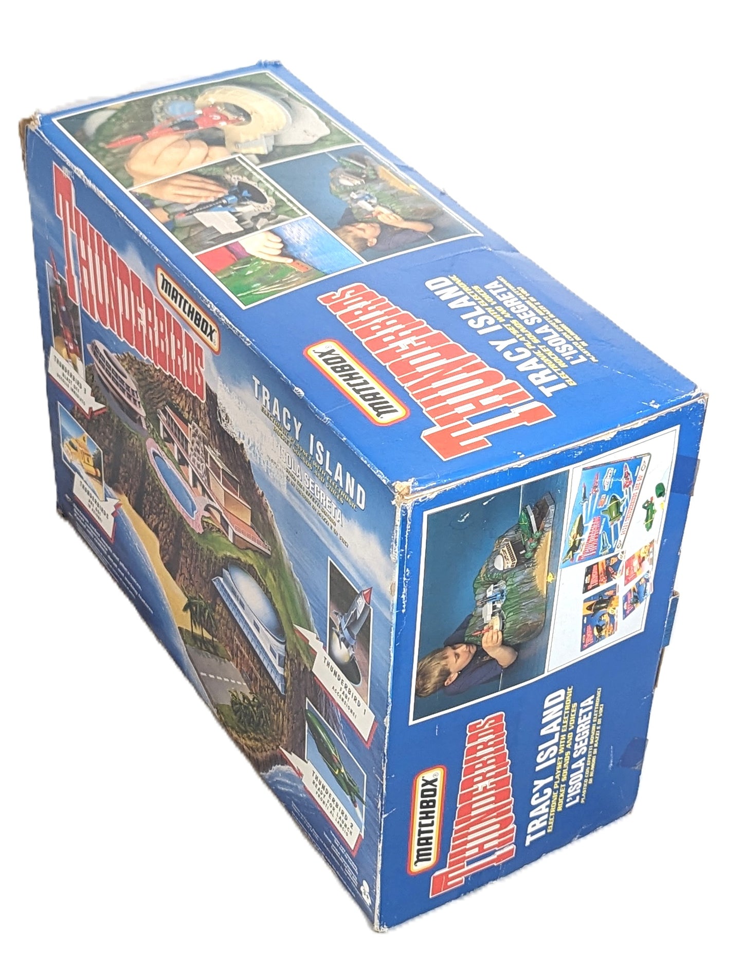 Vintage Thunderbirds Tracy Island Matchbox in Original Box