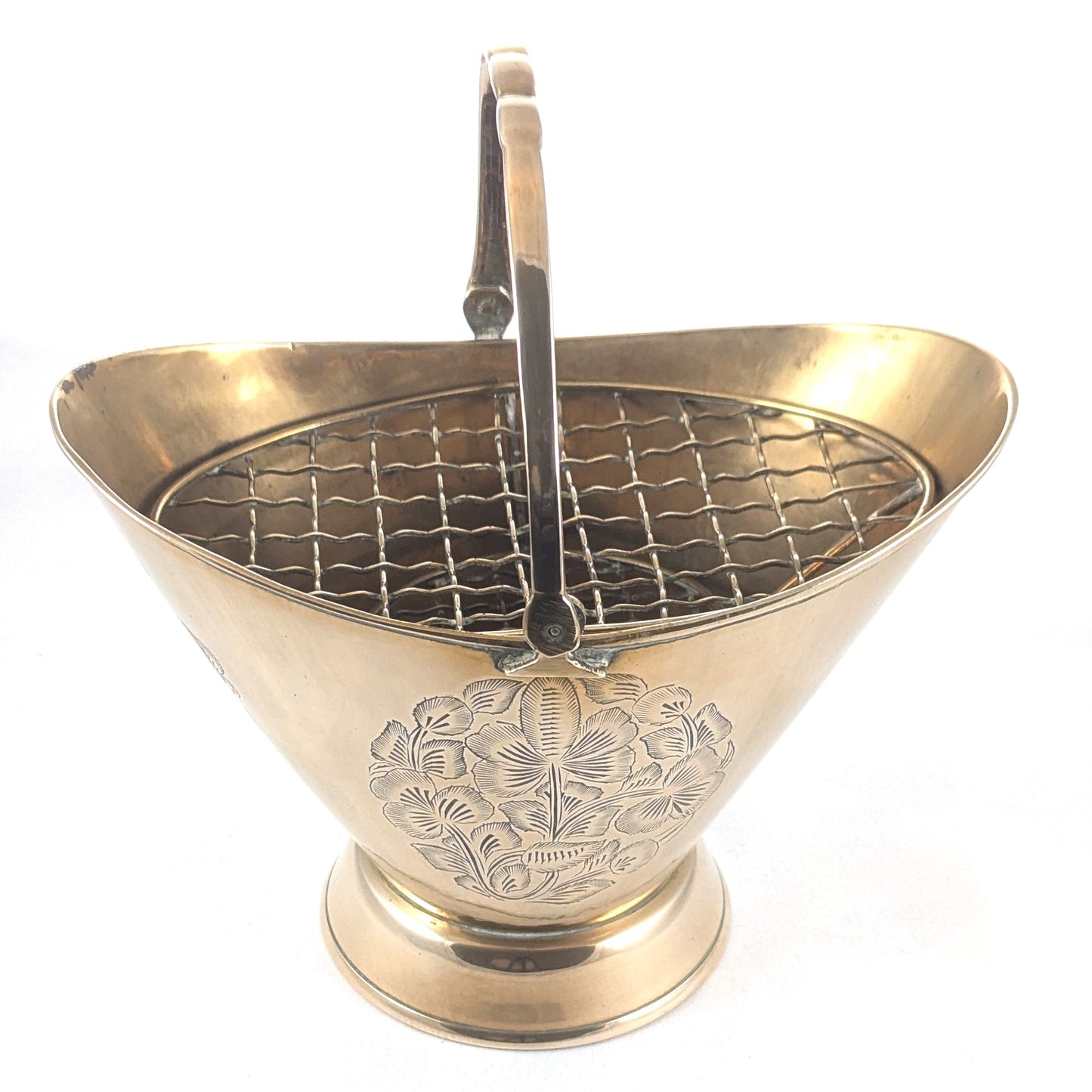 Antique Miniature Brass Coal Scuttle