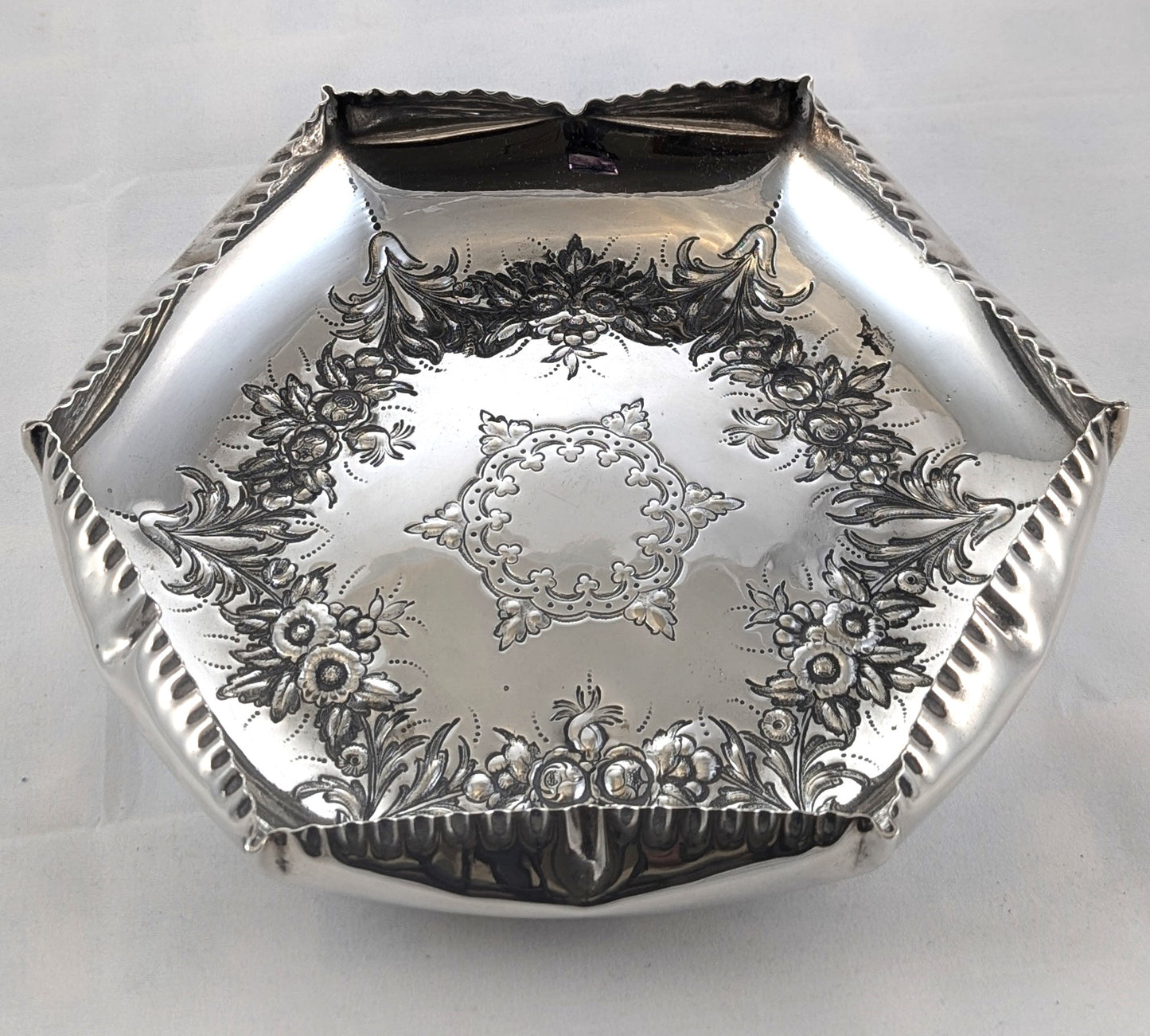 Antique Floral Dish JS&S