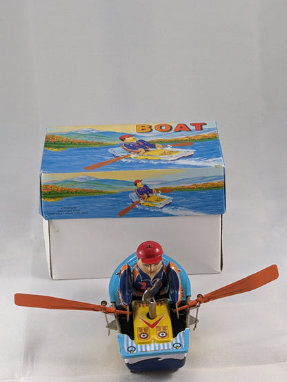 Retro Wind Up Boy In Boat