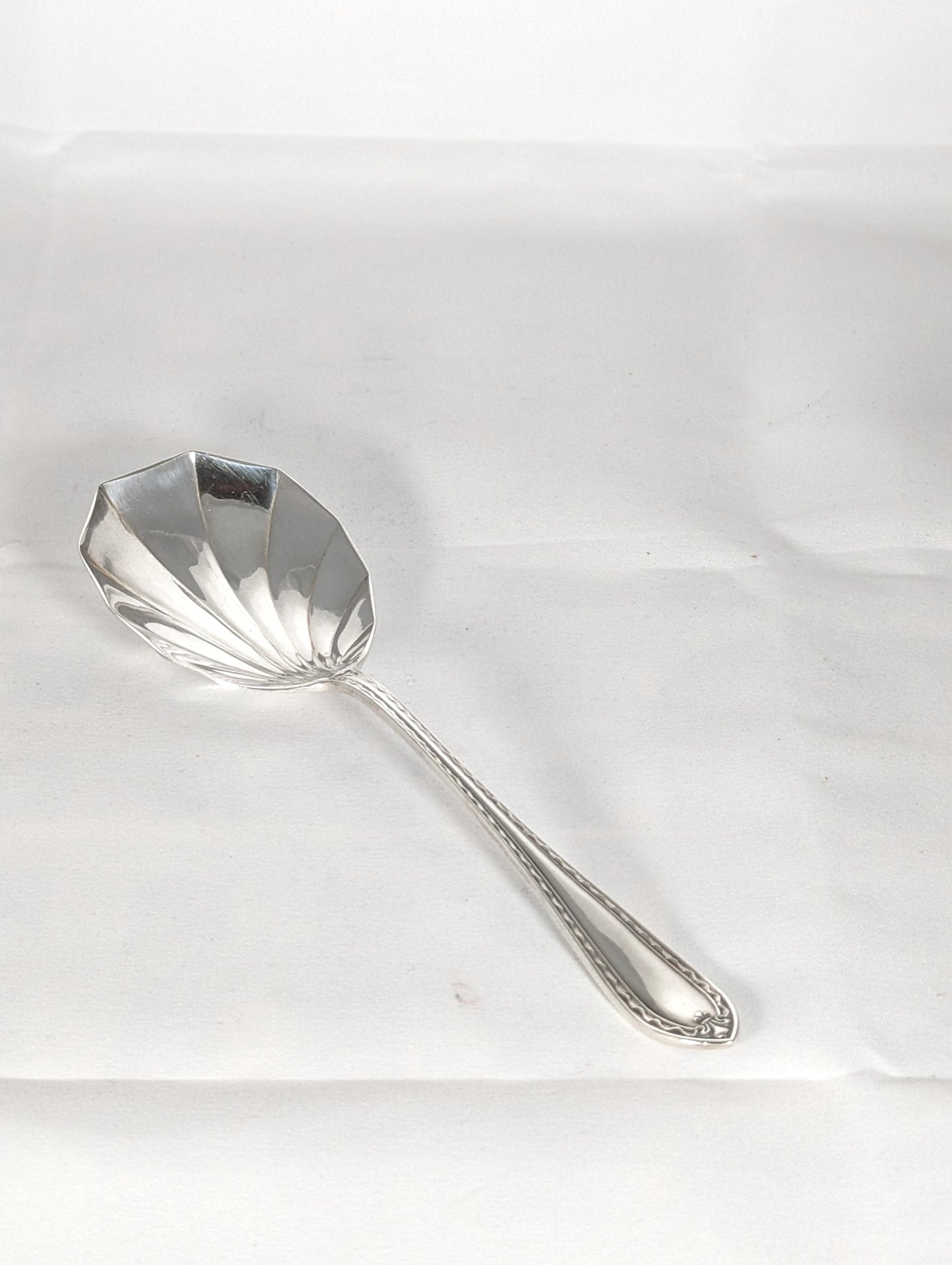 Antique Silver Serving Spoon