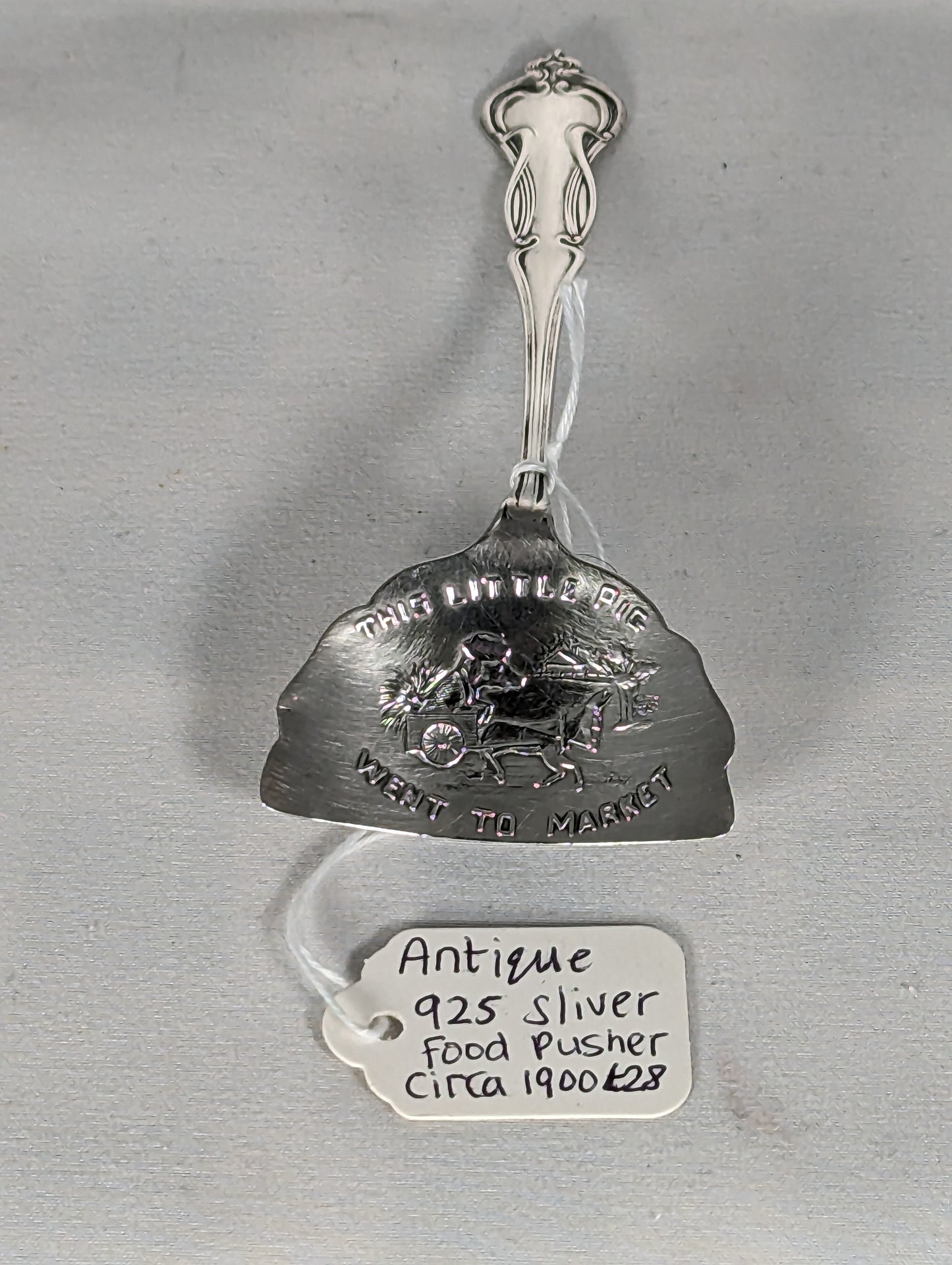 Sterling Silver Food Pusher