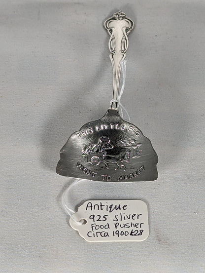 Sterling Silver Food Pusher