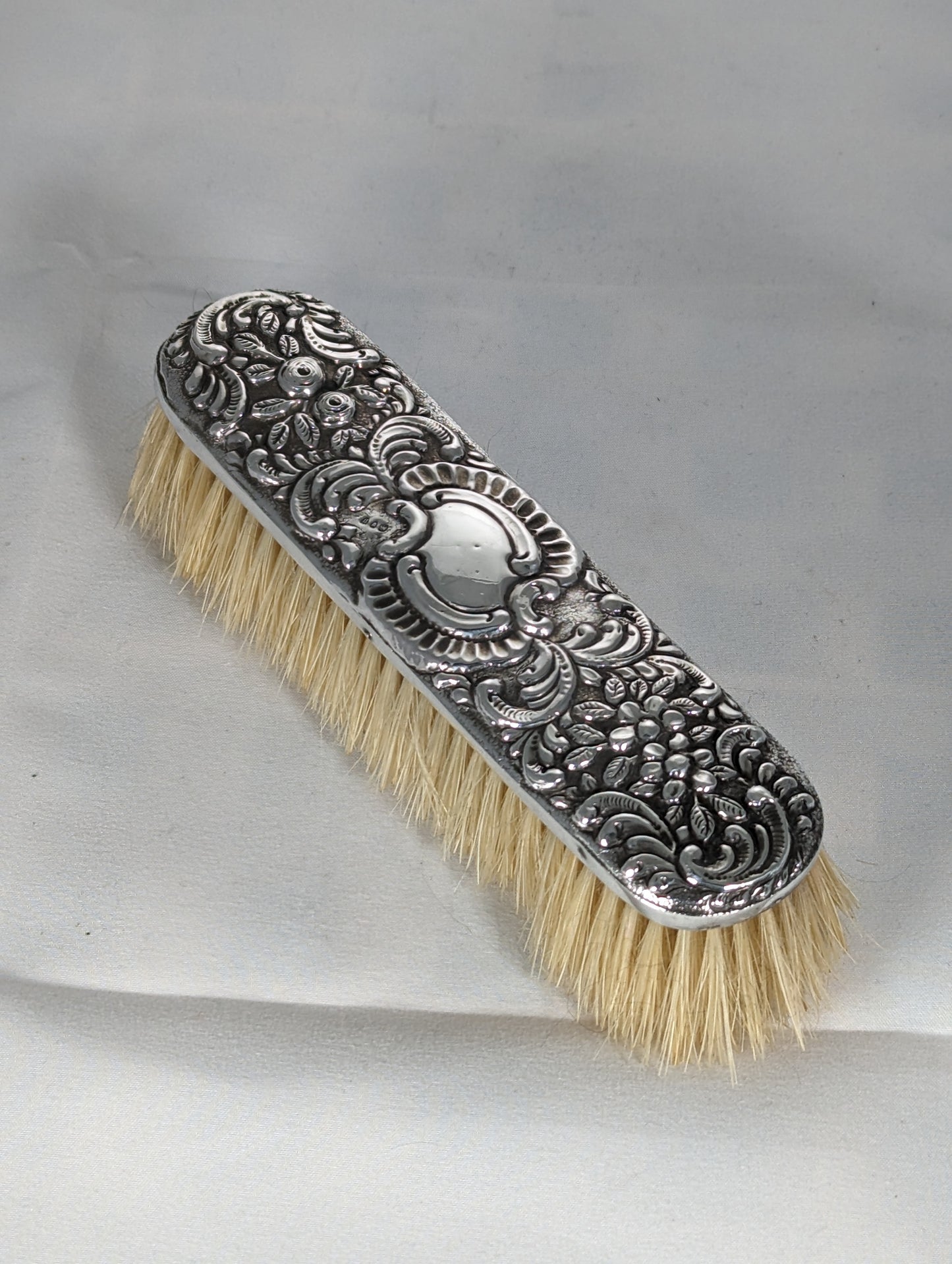 Solid Silver Vanity Hair Brushes