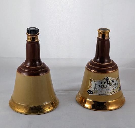 Wade Ceramic Bells Old Whisky Decanters Sm