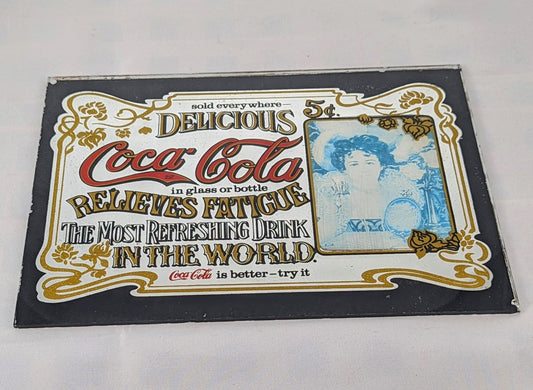 Vintage Coca Cola Mirrored Sign