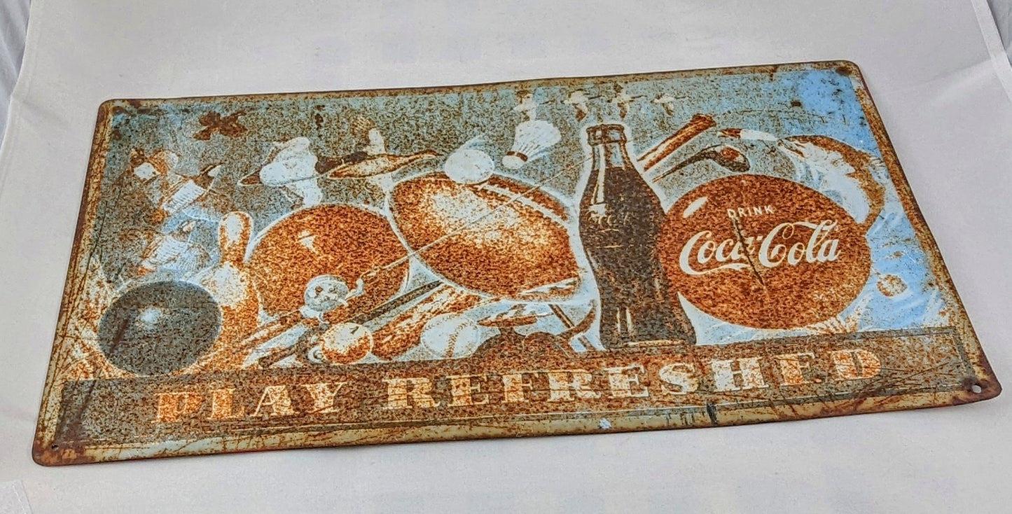 Vintage Coca Cola Shop Sign