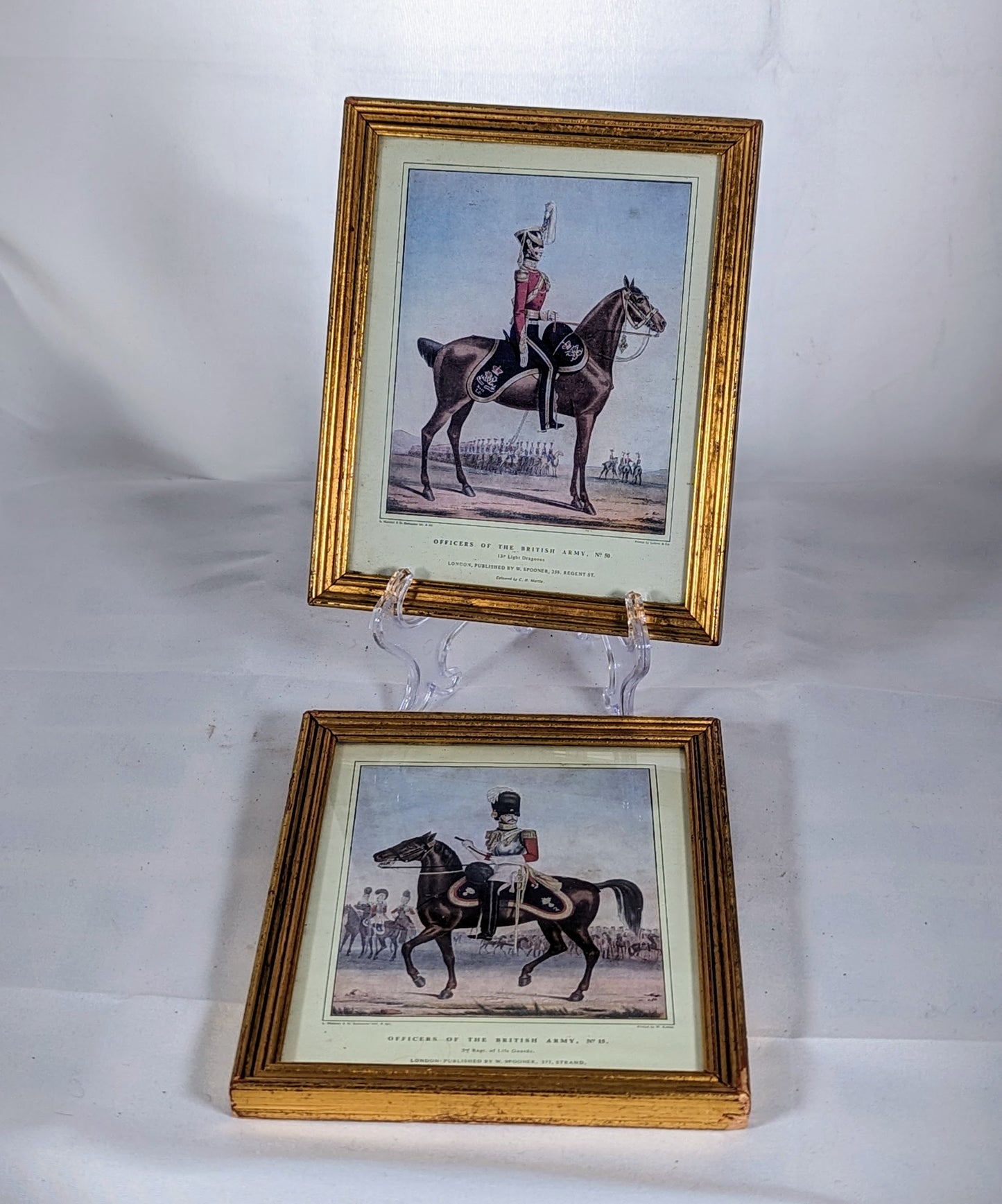 Officer On Horseback 2 x Military Prints