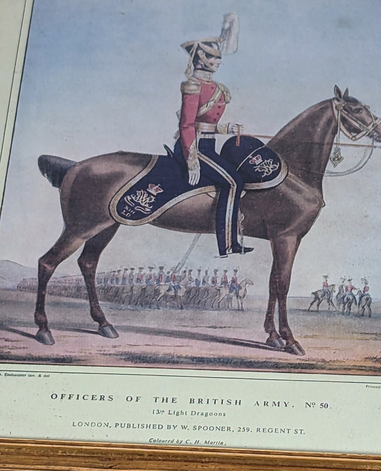 Officer On Horseback 2 x Military Prints