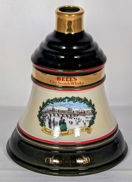 Wade Ceramics Bells Christmas 1989 Whisky Decanter