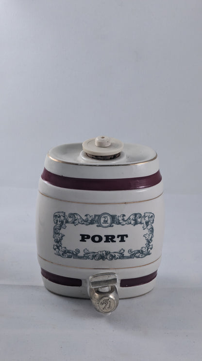 Vintage Wade Royal Victoria Ceramic Barrel Decanters x 4