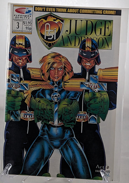 PSI Judge Anderson Limited Edition Issue 3 Fleetway Quality Comics