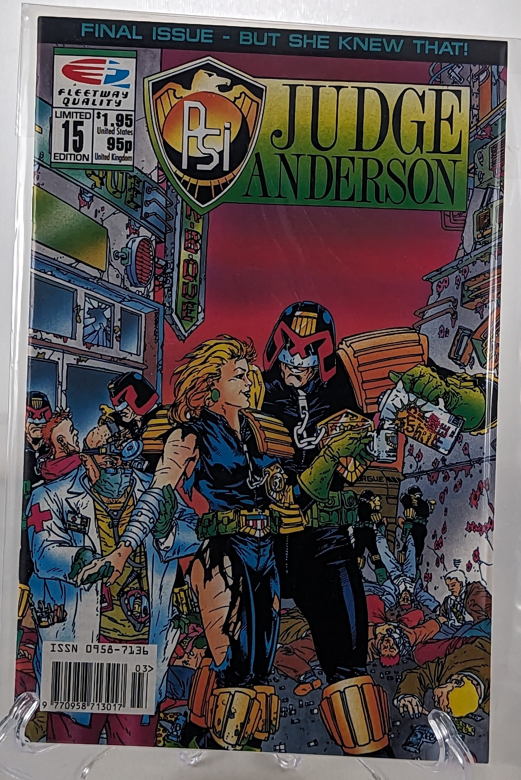 PSI Judge Anderson Limited Edition Issue 15 Fleetway Quality Comics ...