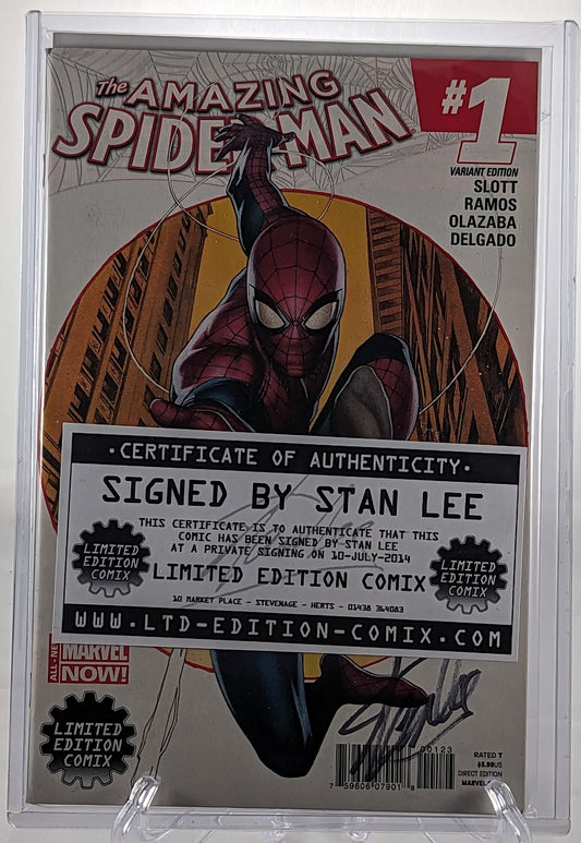 The Amazing Spider Man Issue 1 (Variant Edition) Signed by Stan Lee with COA