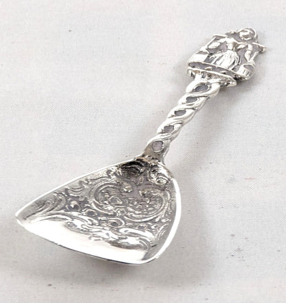 Antique Solid Silver Dutch Caddy Spoon