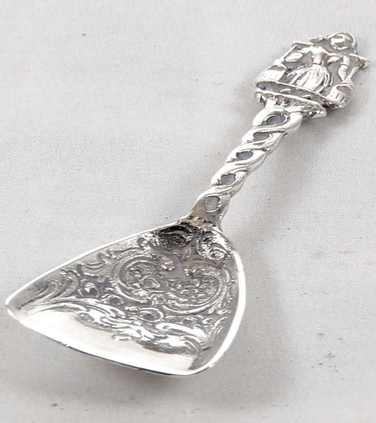 Antique Solid Silver Dutch Caddy Spoon