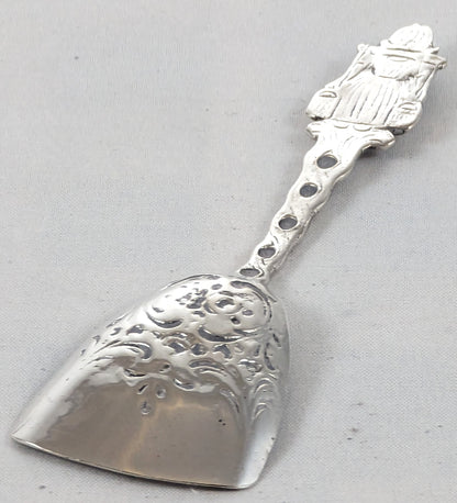 Antique Solid Silver Dutch Caddy Spoon