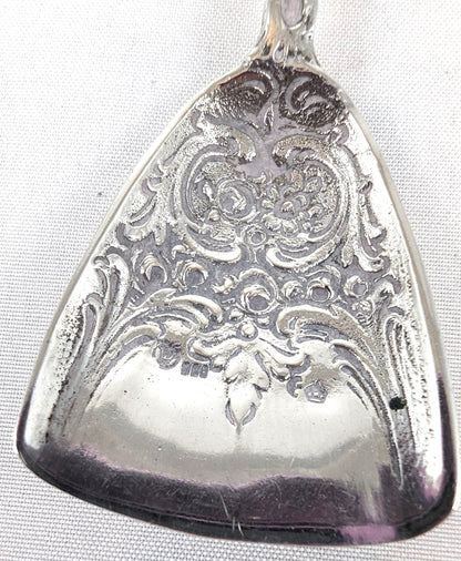 Antique Solid Silver Dutch Caddy Spoon