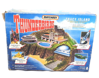 Vintage Thunderbirds Tracy Island Matchbox in Original Box
