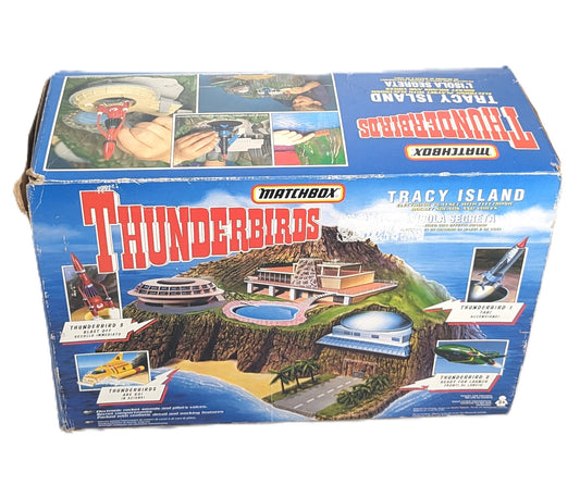 Vintage Thunderbirds Tracy Island Matchbox in Original Box