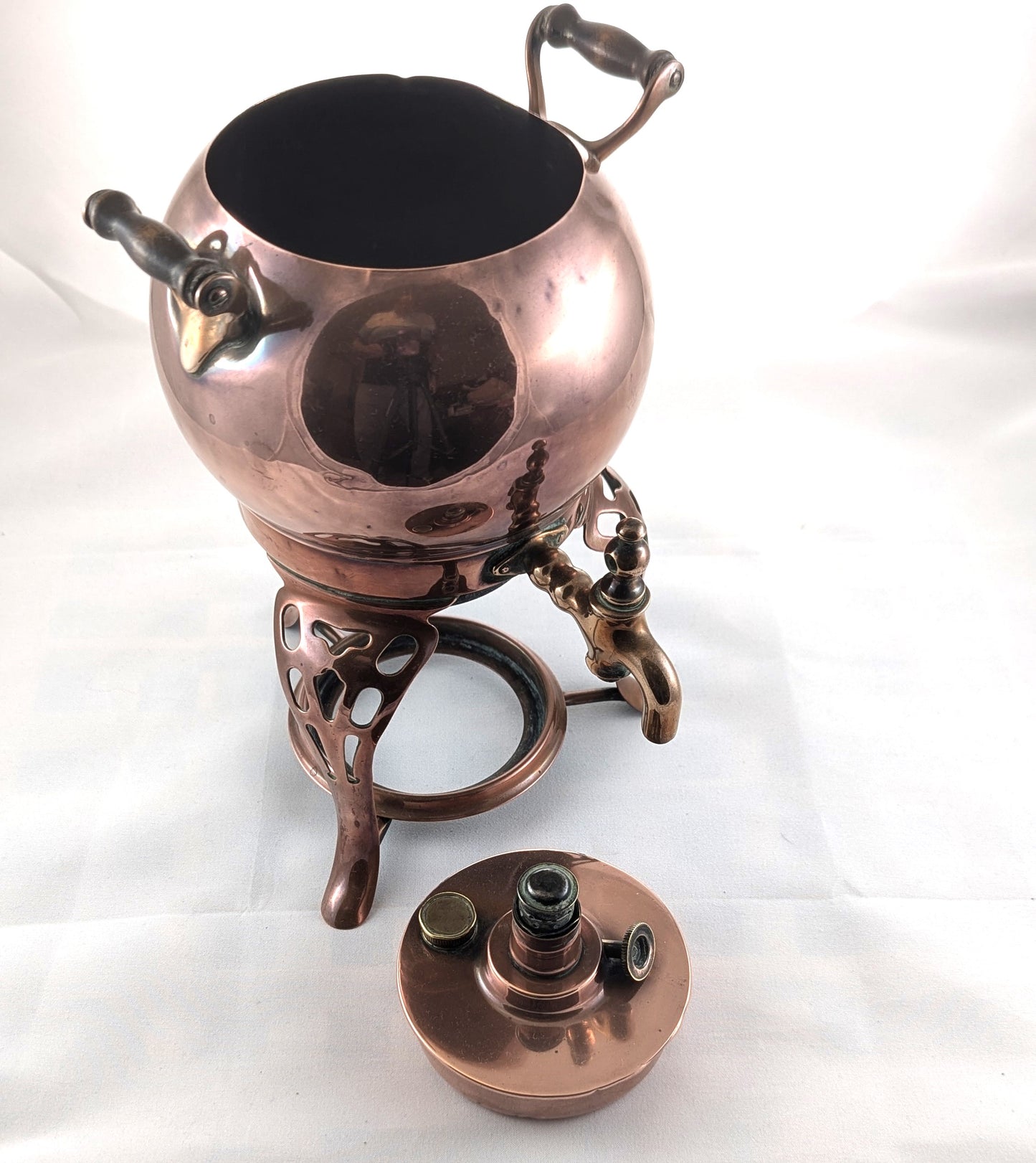 Antique Copper Coffee Samovar