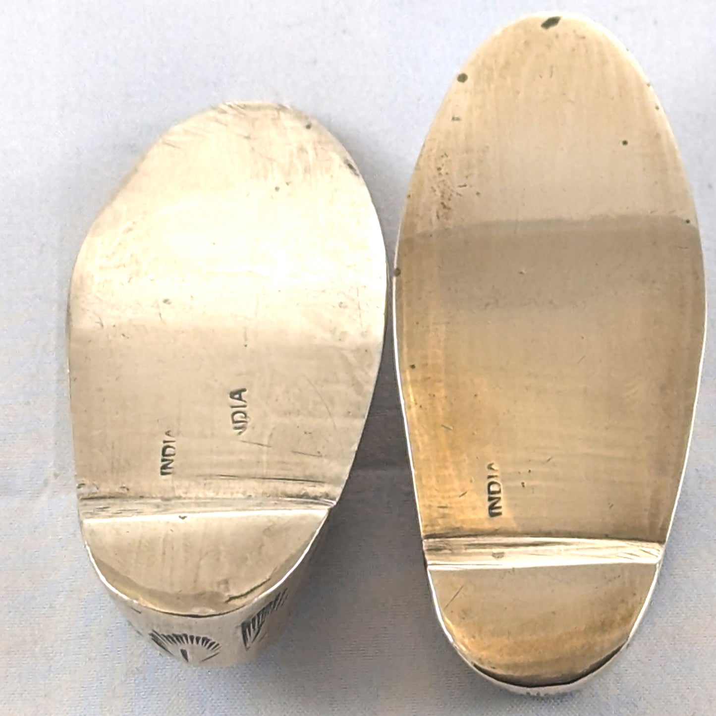 Novelty Brass Shoe Ashtrays