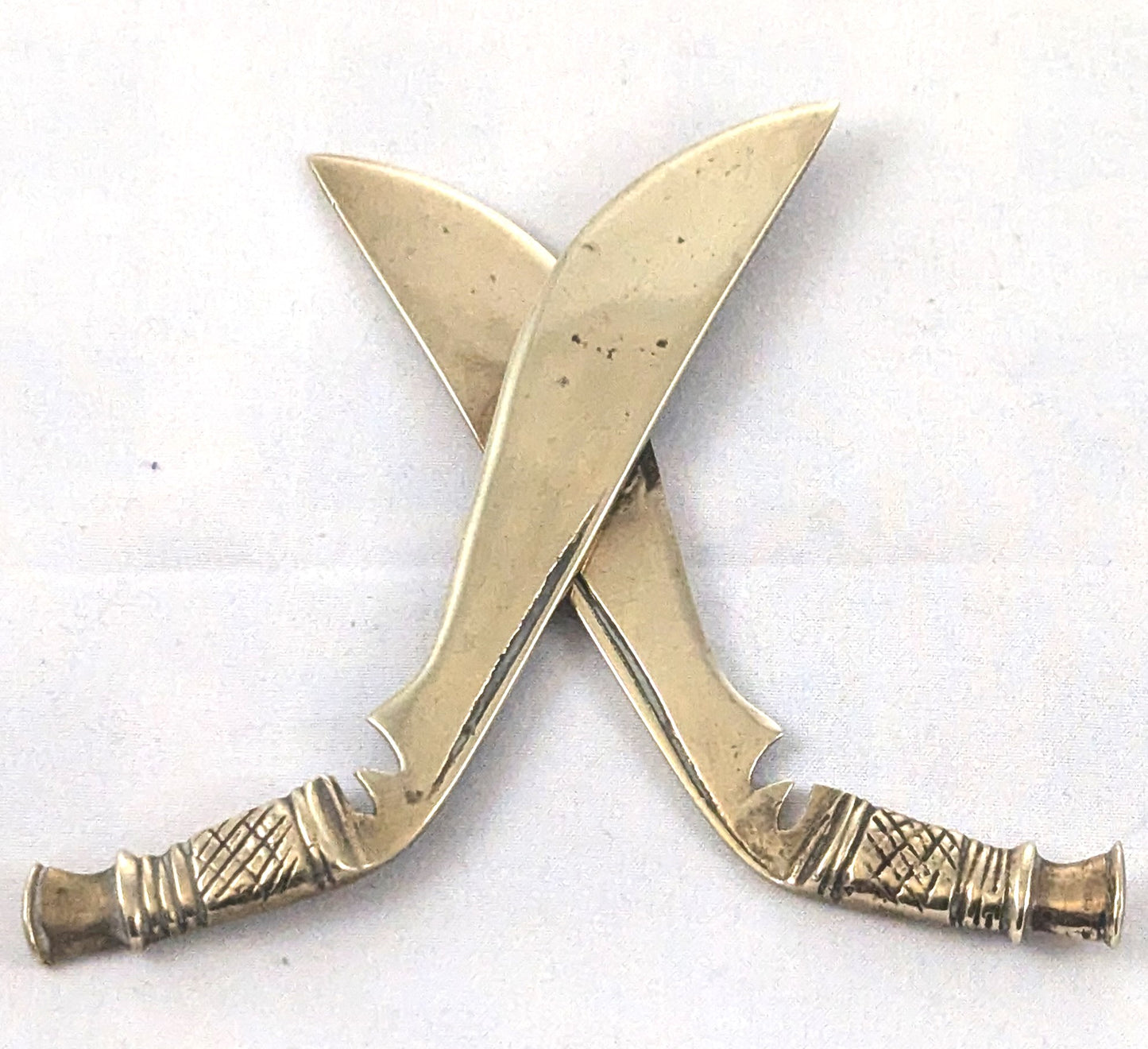 Brass Miniature Crossed Swords