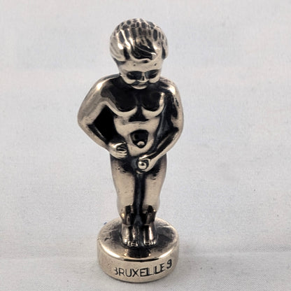 Antique Manneken-Pis Brass Pipe Tamper Cheeky Bruxellois Boy