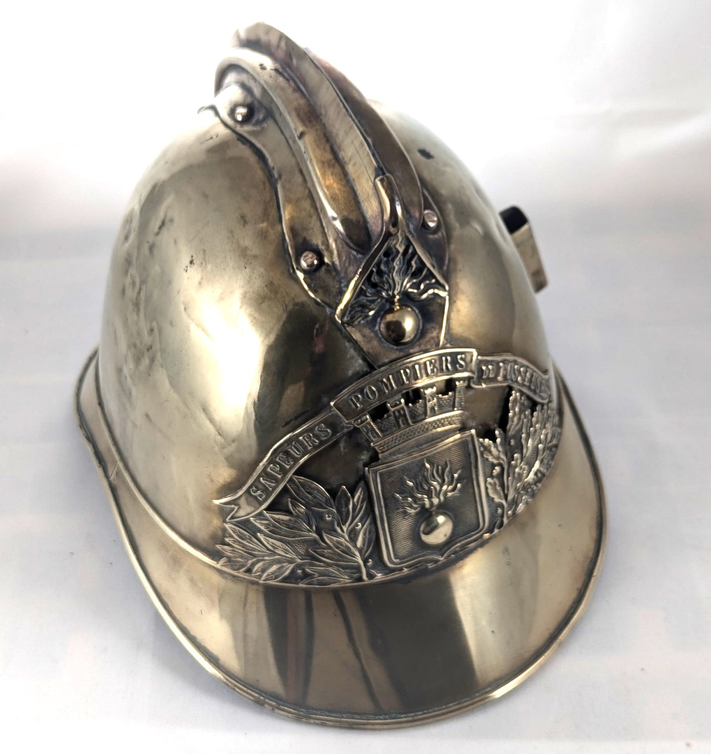 French Sapeurs Pompiers De Fosseuse Fireman's Helmet